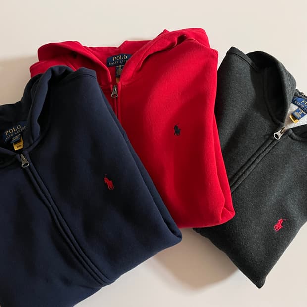 폴로보이즈후드집업XL