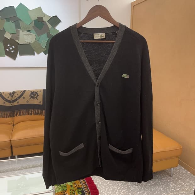 라코스테 서광 브이넥 울 니트 가디건 105 C06254