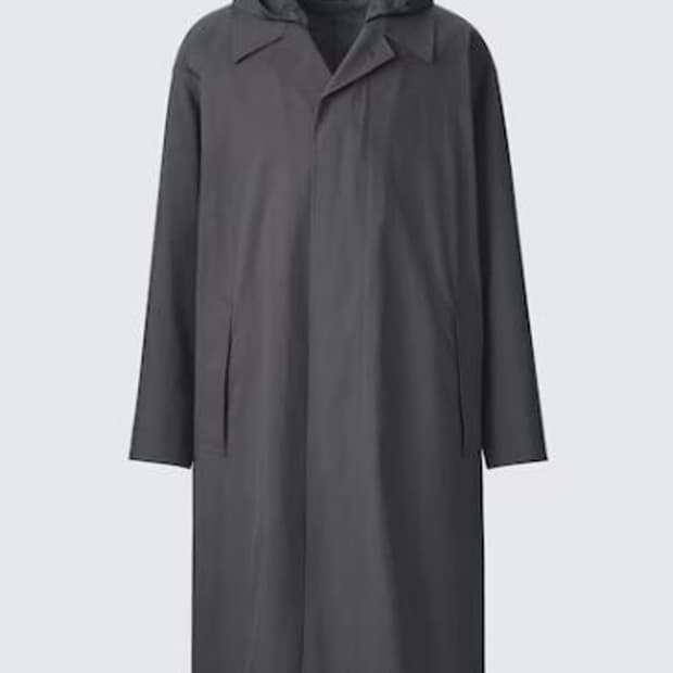 새제품) 유니클로u 24fw 오버사이즈 싱글브레스트코트 다크 그레이 