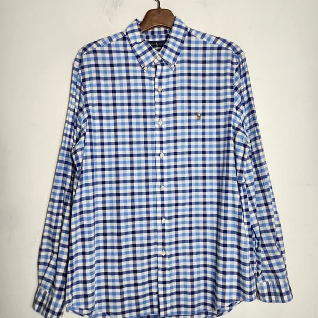 폴로 랄프로렌 클래식핏 깅엄체크 셔츠