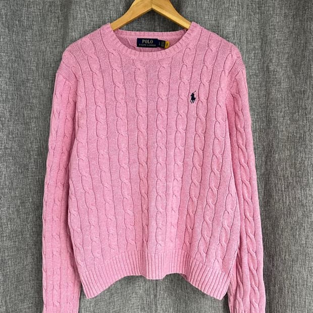 폴로 랄프 로렌 꽈배기 니트/#3412