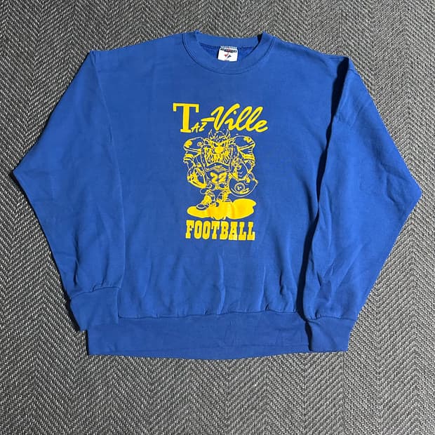 90s Taz Football 프린팅 맨투맨