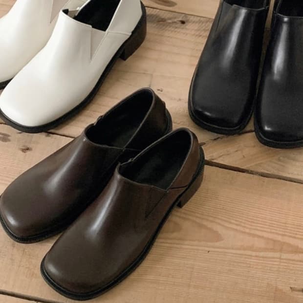 98도씨 더비 절개 라운딩 로퍼 브라운 240