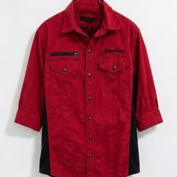 Red × Black Vintage Shirt