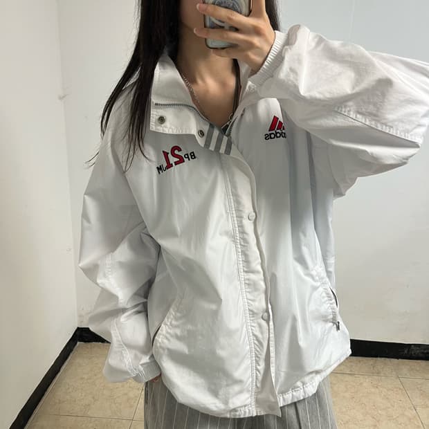 Adidas 90’s White Windbreaker