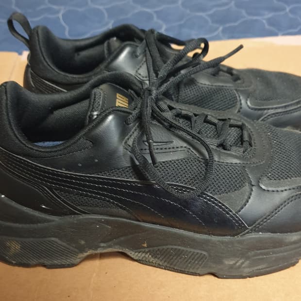 푸마 카시아 SL 키높이 스니커즈 블랙 (250) 굽4.5cm