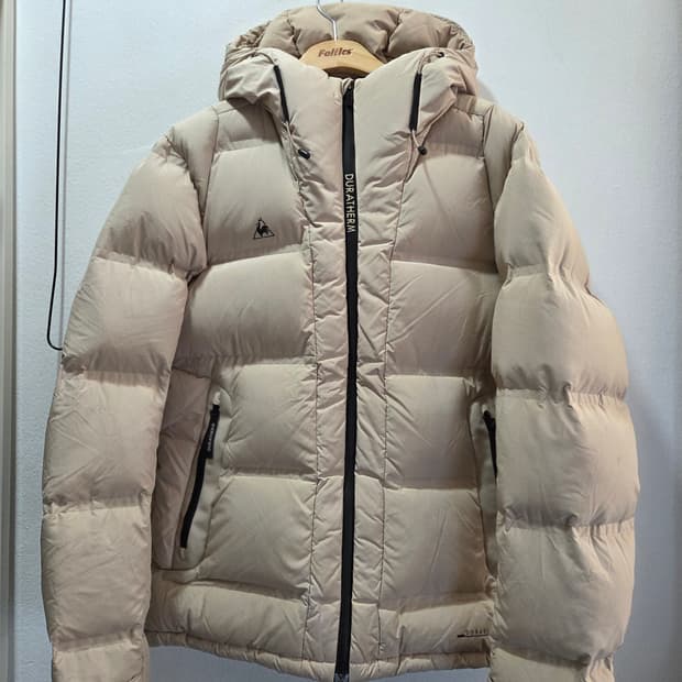 르꼬끄 듀라썸 베이지 다운 패딩 점퍼 100