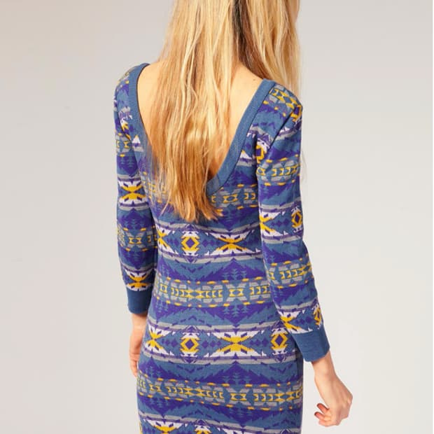 오프닝세레모니 × 펜들턴 콜라보 니트 원피스