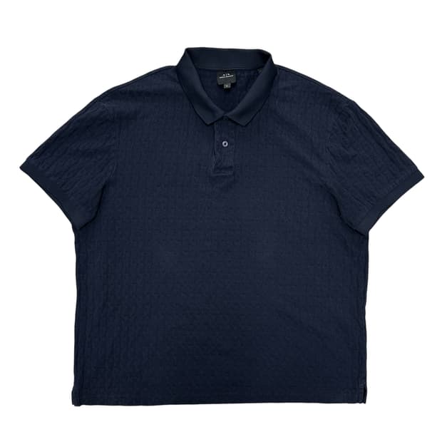 아르마니 QR라벨 멀티패턴 네이비 카라티(XL)