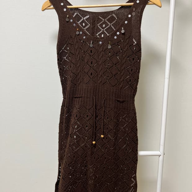 히피 웨스턴 빈티지 니트원피스