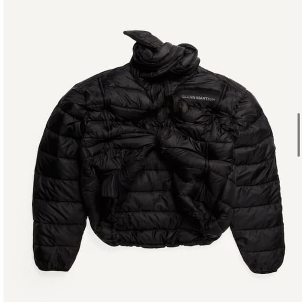 [XL]H&M 글렌마틴스 보닝 디테일 퍼퍼 자켓