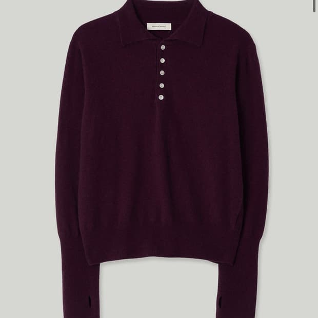 Remplacement 라쿤 폴로 니트 포도색