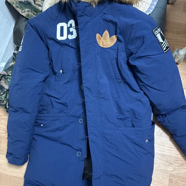 아디다스 패딩 네이비 95