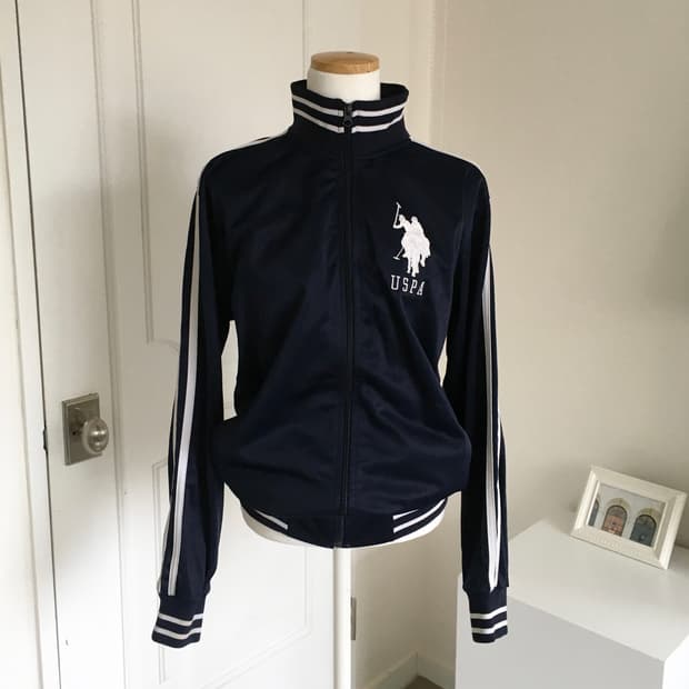 폴로에센 네이비 트랙탑 져지