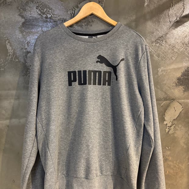 푸마 로고 맨투맨 L