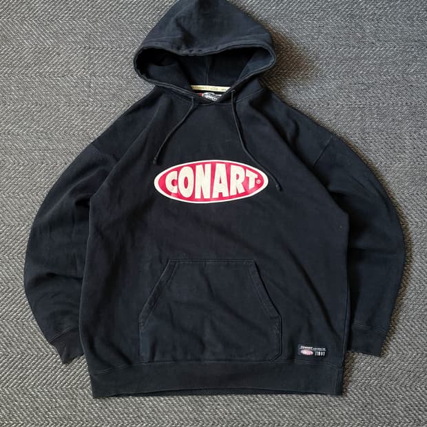 CONART 코나트 오벌 로고 빈티지 후디 스웻 (105-108)