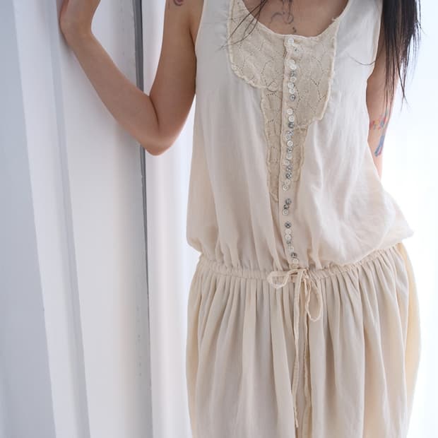Multi-button dress