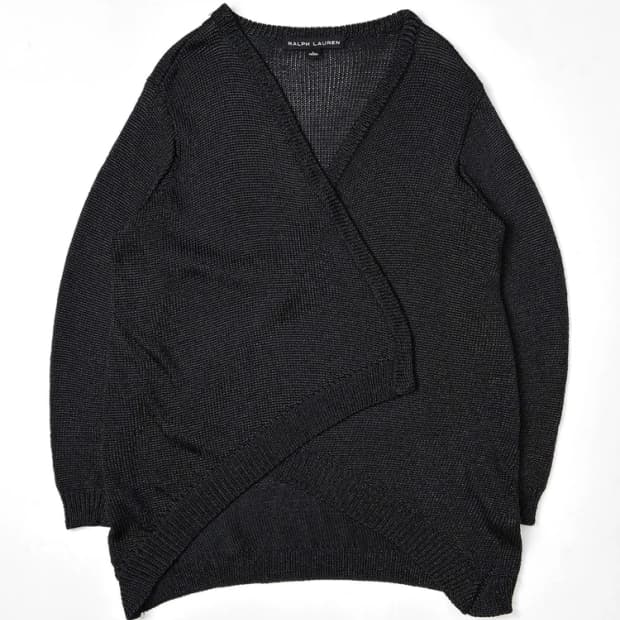 랄프로렌 블랙 라벨 우먼스 랩 니트 가디건 PN5344