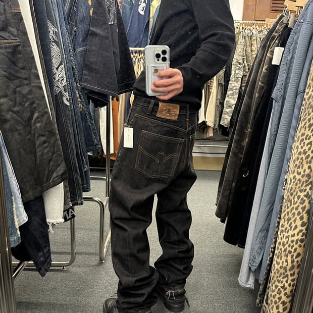 ROCAWEAR 로카웨어 흑청 데님팬츠 스트릿 힙합팬츠