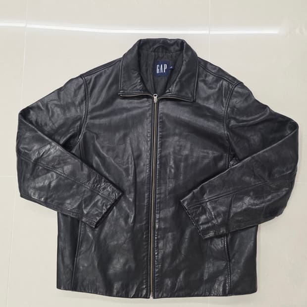올드 갭 레더 풀업 자켓 L