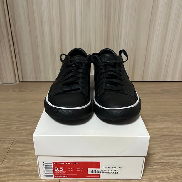 cdg 나이키 블레이저 275 블랙