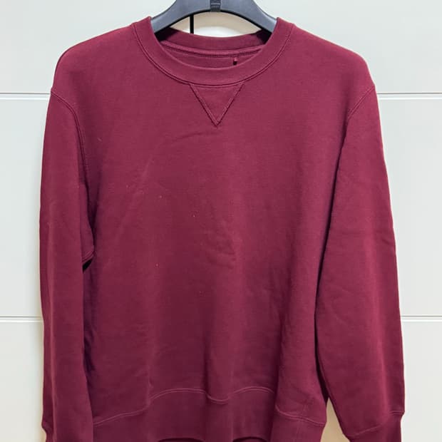 [만원특가] 유니클로 맨투맨(와인색,L)