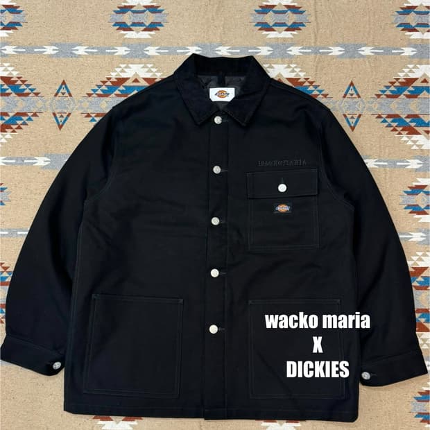 [L] 와코마리아 x 디키즈 커버올 자켓 블랙