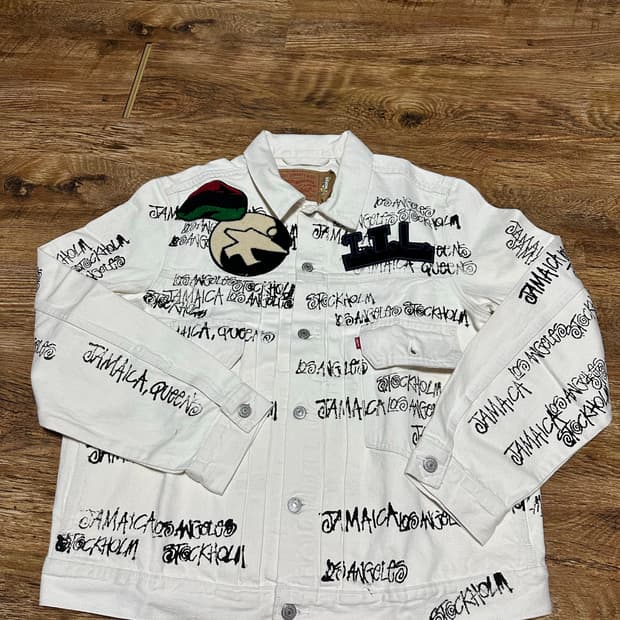 [L] 아워레가시 X 데님티어스 X 리바이스 데님 자켓 화이트