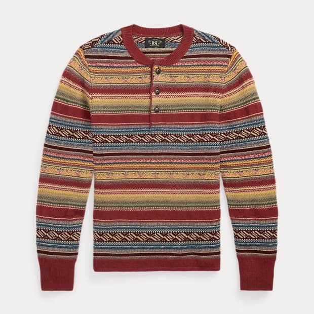 RRL 울 블렌드 헨리 스웨터