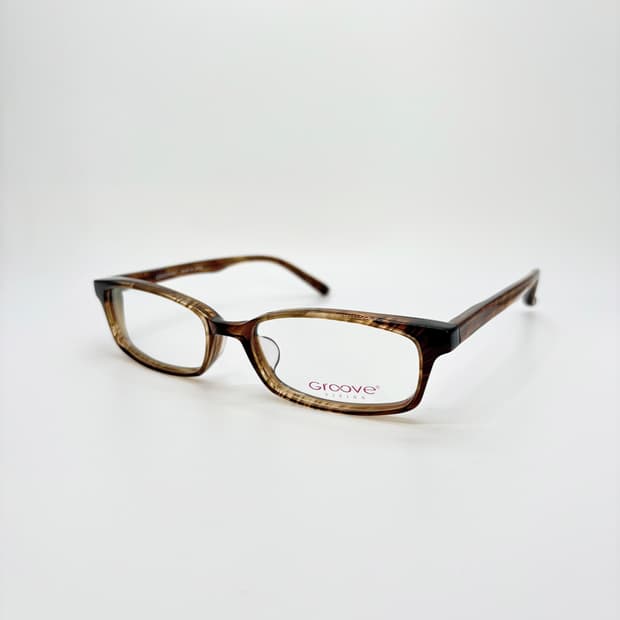 GROOVE 브라운 스퀘어 빈티지 뿔테