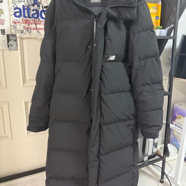 [2XL] 뉴발란스 UNI 액티브 롱 구스 롱패딩 블랙