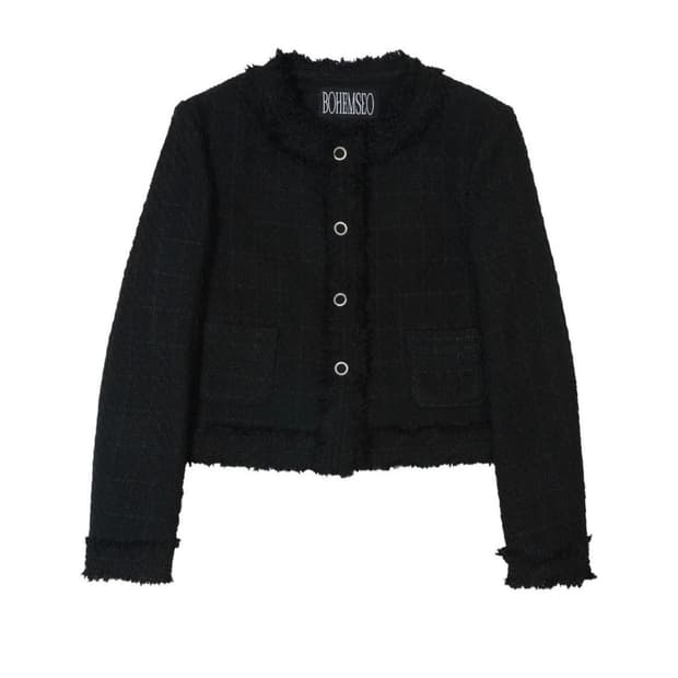 보헤미안서울 트위드 자켓 rough round tweed jacket
