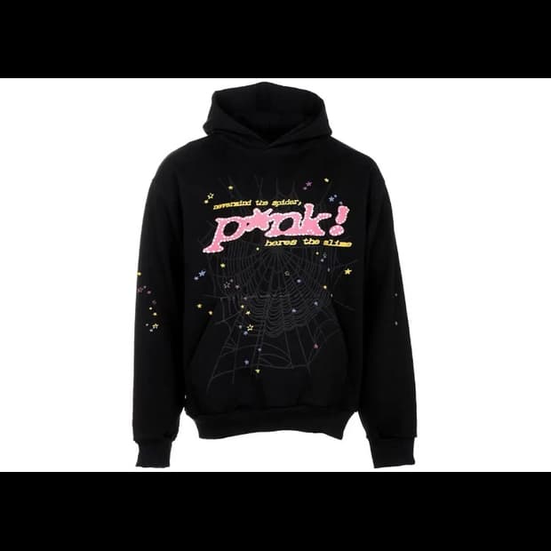 Sp5der pink 후드 m 사이즈