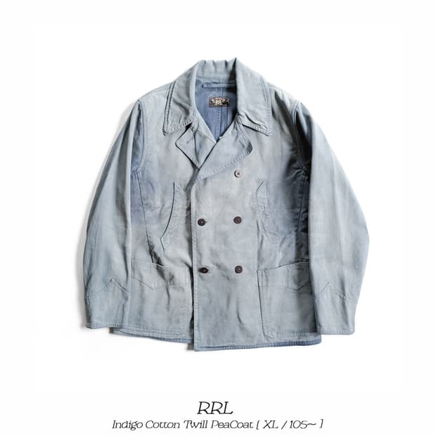 RRL 더블알엘 인디고 트윌 피코트 XL사이즈