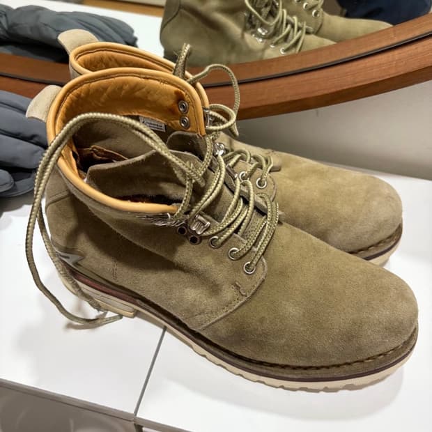 비즈빔 제르마트(Visvim Zermatt) 올리브 스웨이드 10 사이즈