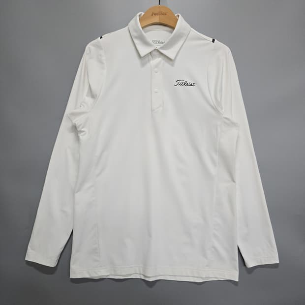 타이틀리스트(Titleist) 골프 긴팔 카라 티셔츠 화이트 M(95)