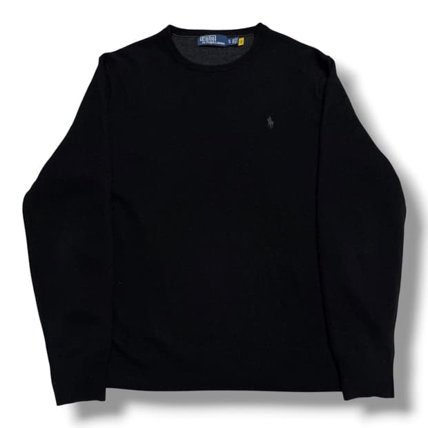 ‼️ 정품인증 Polo Ralph Lauren XL 블랙 울 니트 ‼️