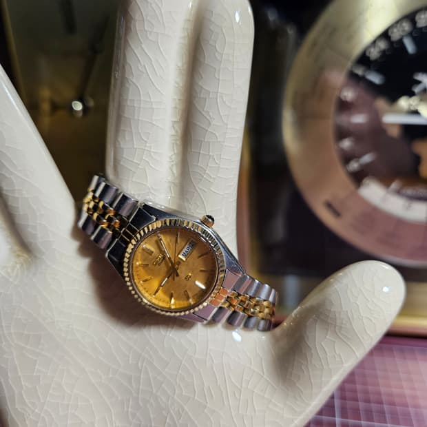 세이코 여성용 sq 슈퍼쿼츠 콤비  롤렉스오이스터 콤비 오마주