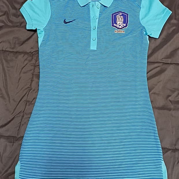 나이키 국가대표 롱카라티 80 여성44 가슴41 기장70