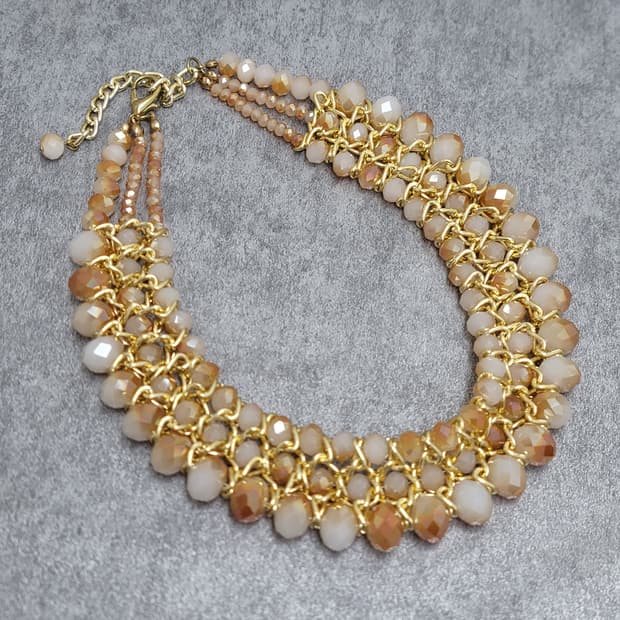 crystal bead necklace 