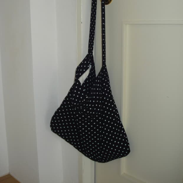 아워캐비넷 dot corduroy 2way bag