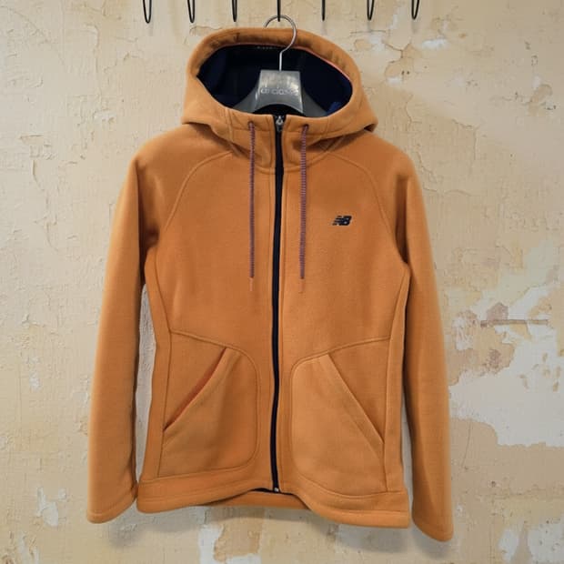 뉴발란스 여성 플리스 후드 자켓 오렌지 85