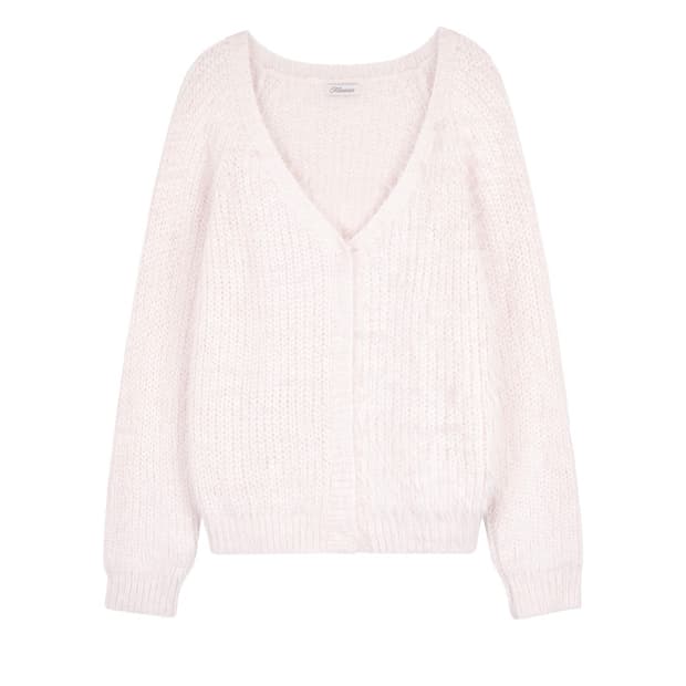 클리시어 슈가플럼 가디건 핑크