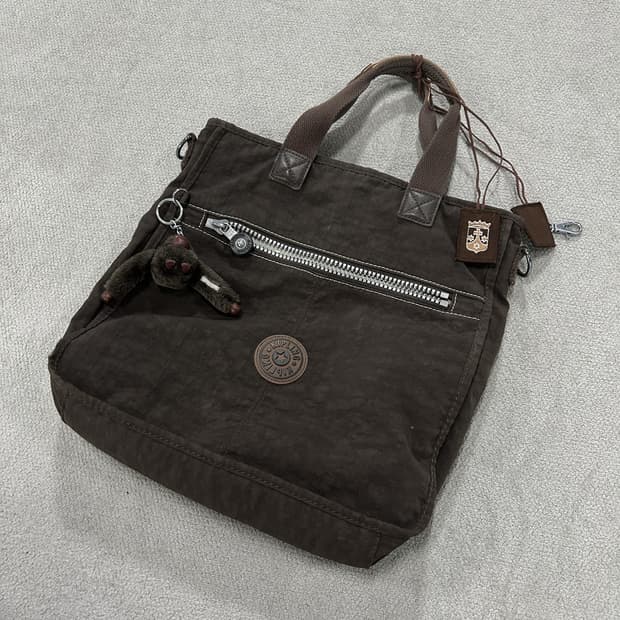 키플링 브라운 토트백 + 키링