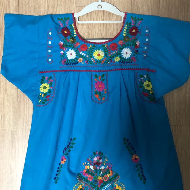 하구미 자수 원피스