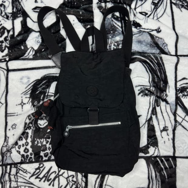 키플링 나일론 블랙 미니 복조리 백팩