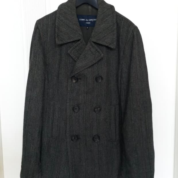 꼼데가르송 옴므 울 피코트