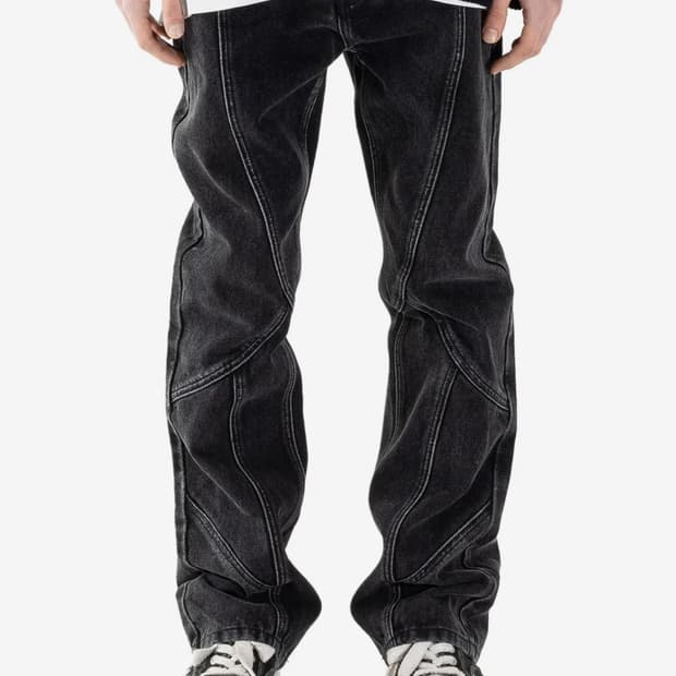 매스노운 스톤월 워시드 데님 팬츠