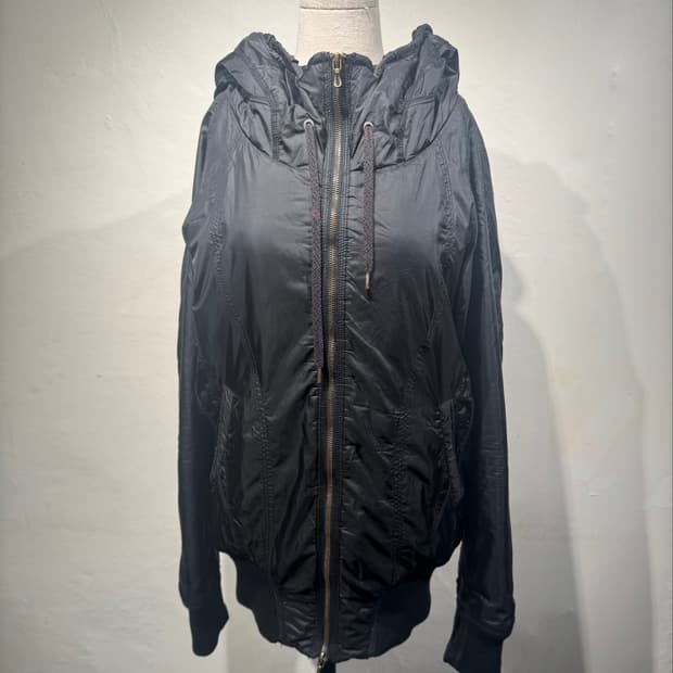 G.O.A 00s Black Nylon Hooded Jacket