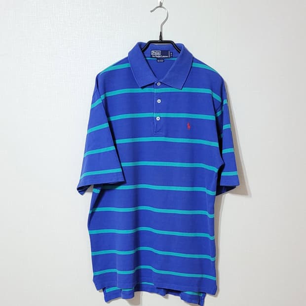 90s POLO 폴로 스트라이프 카라티